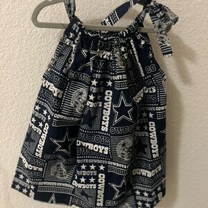 Navy and White Cowboys Themed Dress